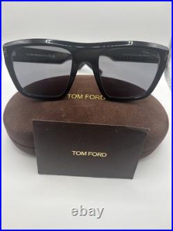 Tom Ford Alberto TF1077 01D Alberto Sunglasses Shiny Black Smoke Polarized