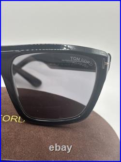 Tom Ford Alberto TF1077 01D Alberto Sunglasses Shiny Black Smoke Polarized