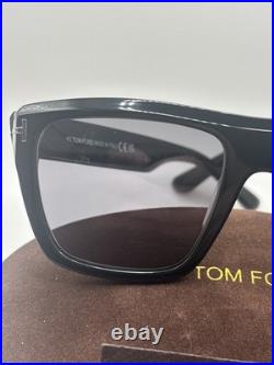Tom Ford Alberto TF1077 01D Alberto Sunglasses Shiny Black Smoke Polarized