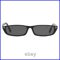 Tom Ford Alejandro Smoke Rectangular Unisex Sunglasses FT1058 01A 59