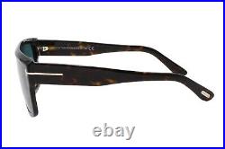 Tom Ford Alessio 699 52V Tortoise Unisex Sunglasses Blue Lens 57-20-145 WithCase