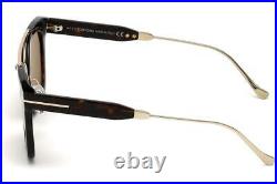 Tom Ford Alex-02 FT0541 52E Dark Havana / Gold Sunglasses Sonnenbrille Size 51