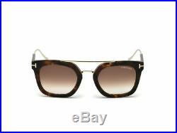 Tom Ford Alex -02 TF0541 01F Shiny Black / Gradient Brown 51mm Sunglasses FT0541