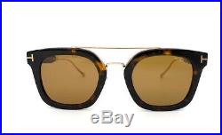 Tom Ford Alex-02 TF0541 52E Dark Havana / Brown Lens 51mm Sunglasses