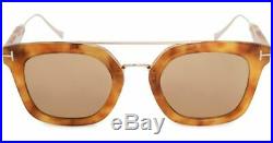 Tom Ford Alex-02 TF0541 53E Blonde Havana / Brown 51mm Sunglasses