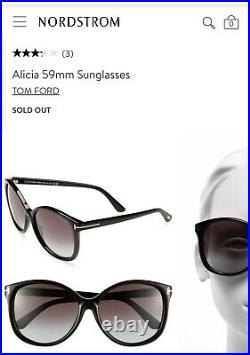 Tom Ford Alicia oversized womens sunglasses gradient TF275 52F 59-15-140