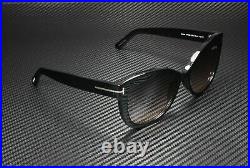 Tom Ford Alistair FT0524 01B Shiny Black Gradient Smoke 56 mm Women's Sunglasses