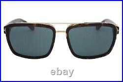 Tom Ford Anders 780 52N Tortoise Gold Men's Sunglasses Blue Lens 58-17-140 WCase