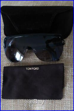 Tom Ford Angus Tf560 Sunglasses Black & Gold Made In Italy Oversize Classics Nm