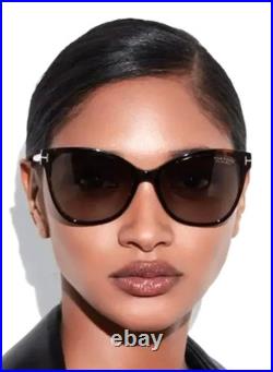 Tom Ford Ani Tf844 52h Dark Havana/brown Gradient Polarizd Lens Sunglasses 58-18