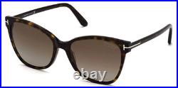 Tom Ford Ani Tf844 52h Dark Havana/brown Gradient Polarizd Lens Sunglasses 58-18