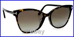 Tom Ford Ani Tf844 52h Dark Havana/brown Gradient Polarizd Lens Sunglasses 58-18