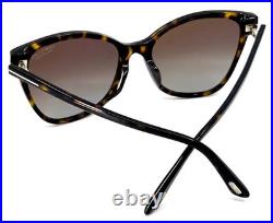 Tom Ford Ani Tf844 52h Dark Havana/brown Gradient Polarizd Lens Sunglasses 58-18