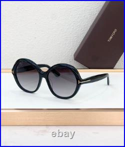 Tom Ford Annabelle Sunglasses TF1282 Black/Gray Gradient With Case New