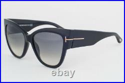 Tom Ford Anoushka Shiny Black/ Gray Gradient Sunglasses TF371 01B