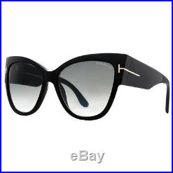 Tom Ford Anoushka TF 371 01B Black/Gray Gradient Women's Cat Eye Sunglasses