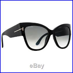 Tom Ford Anoushka TF 371 01B Black/Gray Gradient Women's Cat Eye Sunglasses