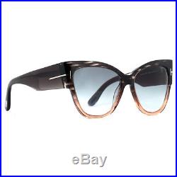 Tom Ford Anoushka TF 371 20B Gray Peach Women's Cat Eye Sunglasses