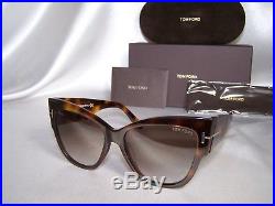 Tom Ford Anoushka TF 371 53F Havana Sunglasses New Authentic