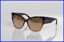 Tom Ford Anoushka Tf371 20g Gold Mirrored Oversized Cat Eye Style Sunglasses