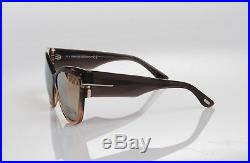 Tom Ford Anoushka Tf371 20g Gold Mirrored Oversized Cat Eye Style Sunglasses
