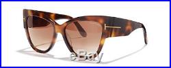 Tom Ford Anoushka Womens Sunglasses Blonde Havana Torte Brown Gradient 0371 53f