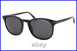Tom Ford Ansel 858-N 01A Black Gold Men's Sunglasses Gray Lens 53-20-145 WithCase