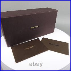 Tom Ford Anya TF762 Polarized Black Cat Eye Sunglasses 55/20/140 Case Cloth Card