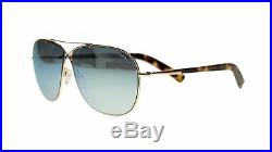 Tom Ford April Men's Sunglasses FT0393 28X Rose Gold Blue Lens Aviator Authentic