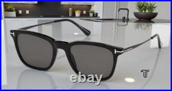 Tom Ford Arnaud-02 FT0625 01D Shiny Black Smoke Polarized 53 mm Men's Sunglasses