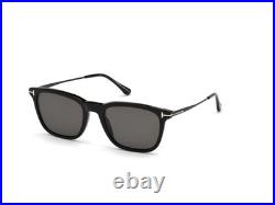 Tom Ford Arnaud-02 FT0625 01D Shiny Black Smoke Polarized 53 mm Men's Sunglasses