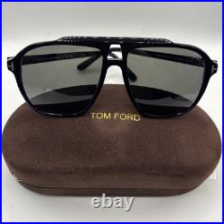 Tom Ford Autari Fashion 56 mm Shiny Black Aviator Sunglasses FT1209-01A-56