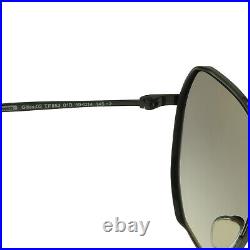 Tom Ford Aviator Sunglasses TF 852 Gilles 01B Black/Silver Square Shape Mens