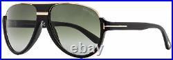 Tom Ford Aviator Sunglasses TF334 Dimitry 01P Shiny Black/Gold 59mm FT0334