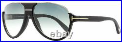 Tom Ford Aviator Sunglasses TF334 Dimitry 02W Matte Black/Ruthenium 59mm FT0334