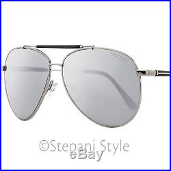 Tom Ford Aviator Sunglasses TF378 Rick 14Q Ruthenium/Havana 62mm FT0378