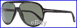 Tom Ford Aviator Sunglasses TF379 Sergio 02R Dark Ruthenium/Matte Black Polarize