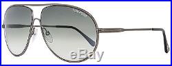 Tom Ford Aviator Sunglasses TF450 Cliff 09B Gunmetal/Black FT0450