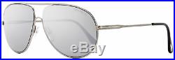 Tom Ford Aviator Sunglasses TF450 Cliff 14C Ruthenium/Black 61mm FT0450