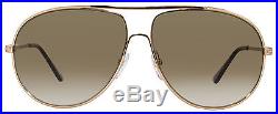 Tom Ford Aviator Sunglasses TF450 Cliff 28F Rose Gold/Havana FT0450