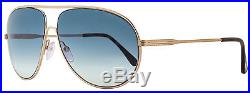 Tom Ford Aviator Sunglasses TF450 Cliff 28P Rose Gold/Havana FT0450