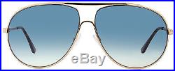 Tom Ford Aviator Sunglasses TF450 Cliff 28P Rose Gold/Havana FT0450