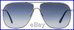Tom Ford Aviator Sunglasses TF451 Dominic 16W Palladium/Black FT0451