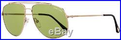 Tom Ford Aviator Sunglasses TF496 Georges 28N Gold/Black 59mm FT0496