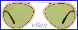 Tom Ford Aviator Sunglasses TF508 Dashel 28N Gold/Vintage Havana 55mm FT0508