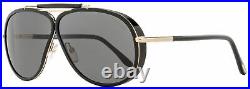 Tom Ford Aviator Sunglasses TF509 Cedric 01A Black/Gold FT0509