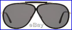 Tom Ford Aviator Sunglasses TF509 Cedric 01A Black/Gold FT0509