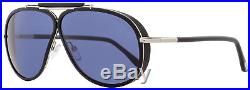 Tom Ford Aviator Sunglasses TF509 Cedric 02V Black/Palladium FT0509