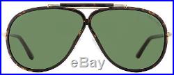 Tom Ford Aviator Sunglasses TF509 Cedric 52N Dark Havana/Gold FT0509