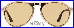 Tom Ford Aviator Sunglasses TF525 Bradburry 28E Gold/Havana 56mm FT0525